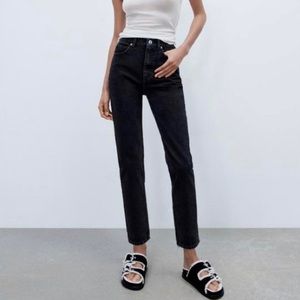 Zara TRF High-Rise Straight Jean